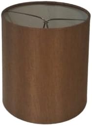Upgradelights 7 Inch Tapered Drum Clip On Chandelier Lampshade 6x7x7 (Bronze)