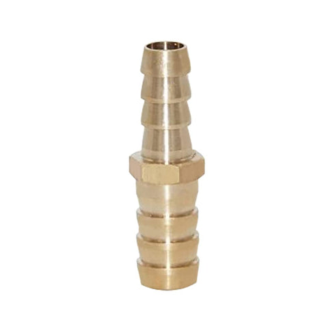 Joywayus 3/8" to 1/2" Reducer ID Hose Barb Splicer, Brass Water/Fuel/Air Hex Union Fitting