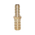 Joywayus 3/8" to 1/2" Reducer ID Hose Barb Splicer, Brass Water/Fuel/Air Hex Union Fitting