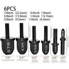 HVAC Swage Tool Set, Boring Drill Bits, Air Conditioner Copper Tube Expander, Swaging Tool Drill Bit Set