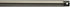 Kichler 360000AP Accessory Fan Down Rod 12-Inch, Antique Pewter Finish