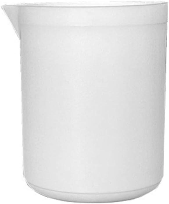 Plastic Graduated Beaker Lab Beaker, 250ML Measuring Liquid Container with Handle and Spout