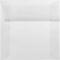LUXPaper Square Invitation Envelopes, Peel & Press, 7" x 7", Clear Translucent, 50 Qty
