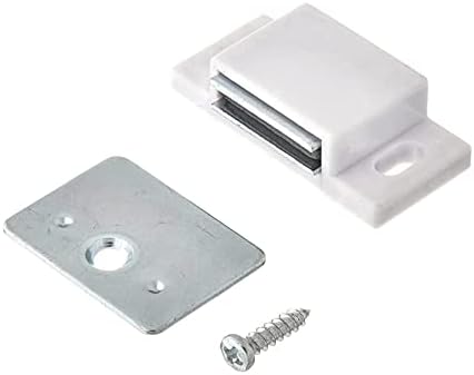MPJ Shutter Hardware 50631-R 15lb Single Magnetic Catch White/zinc Retail Pack (30)