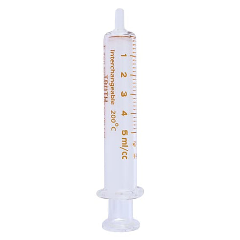 Truth Laboratory Glass Syringe, 5ml Glass Tip (01-08-01-05)