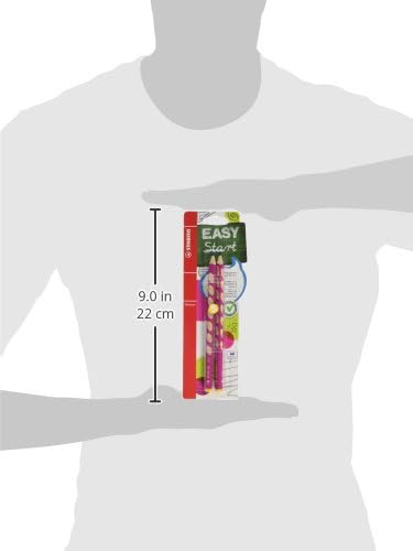 STABILO EASYgraph Handwriting Pencil Left Handed - Pink Pack of 2