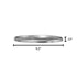 96DPAN 9.2"W 9.2"D .13"H Chef Approved Aluminum Stable Dough Proofing Pan Lid | Professional Round Shape Retarding