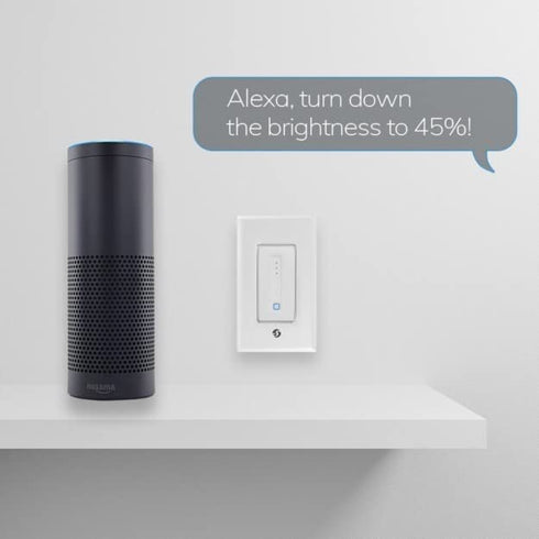 Shelly Plus Wall Dimmer | WiFi & Bluetooth Smart Wall Dimmer Relay | Compatible with Alexa & Google Home | No Hub