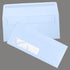 LUXPaper #10 Business Window Envelopes | 50 Qty | 4 1/8" x 9 1/2" | Baby Blue | 80lb. Text