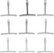 Bnineteenteam 9 Pcs Understring Radius Gauge, Universal Guitar Gauge for Guitar Bass