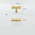 SANCHAKOU 2 Pack 50 35Mm Dresser Handles Chinese Brass Two Hole Bedside Cabinet Shoe Cabinet Drawer Handle *