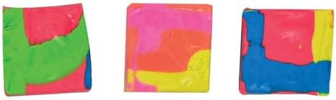 Raymond Geddes Tri-Color Kneaded Erasers for Kids, 36 Pack, Individually Wrapped Moldable Erasers