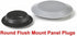 Caplugs Flush Mount Black Plastic & Metal Body Hole Plugs, 1 Inch, Pack of 10
