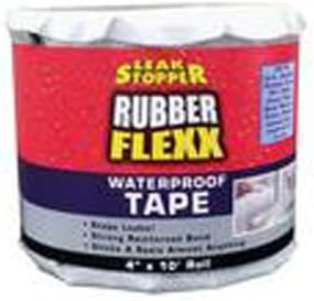 Leak Stopper Rubber Flexx Waterproof Tape | 4 in x 10 ft | Repair Material for Leaks, White
