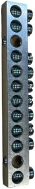 10 Terminal Ground Bar (Max 1 AWG) by South Bend Components