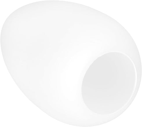 5.90X3.14 Inch Frosted Glass Lampshade Water Drop Shape Indoor Light Cover Lamp Shade Replacement for Table Pendant