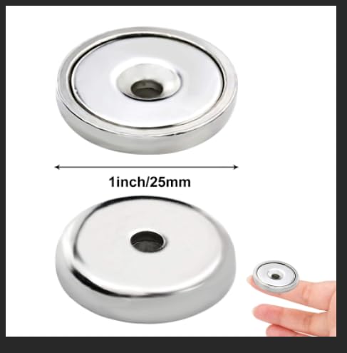 LOVIMAG 60 lbs Neodymium Cup Magnets, Industrial Strength Round Base Rare Earth Magnets, Pack of 12 with Heavy Duty