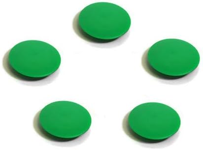 High Powered Magnets Set of 5 for Glass Dry-Erase Boards in Green