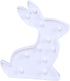 Rabbit Marquee Sign Easter Lights, Decorative Bunny Neon Night Light, LED Lighted Marquee Wall Sign for Bedroom, Cafe