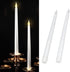Pssopp 2pcs LED Taper Candles, Flameless Electronic Candle Light for Festivals and Parties