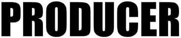 3dRose 12 Inch Producer - Film Industry Job Pride - Black and White Text - Proud of Your Movie Profession or Hobby