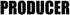 3dRose 12 Inch Producer - Film Industry Job Pride - Black and White Text - Proud of Your Movie Profession or Hobby