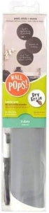 WallPops WPE0974 Charcoal Dry Erase Dot Decals - Grey, Perfect for Home or Office Decor