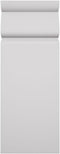 2 1/2"W x 6 1/2"H x 1"P Americraft Solid Paint Grade Wood