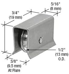 CRL Heavy Duty Ball Bearing Wheel Assembly for CRL H-Bar