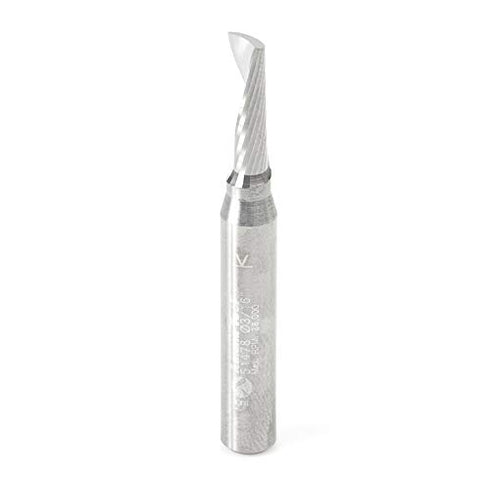 Amana Tool 51478 Solid Carbide CNC Spiral 'O' Single Flute, Aluminum Cutting 3/16 Dia