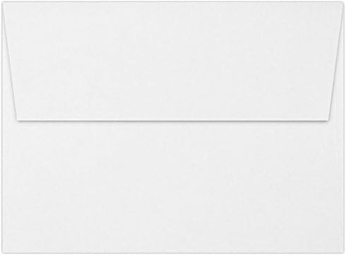 LUXPAPER A7 Invitation Envelopes for 5 x 7 Cards, 80 lb. Bright White, Printable with Peel and Press Seal, 250 Pack