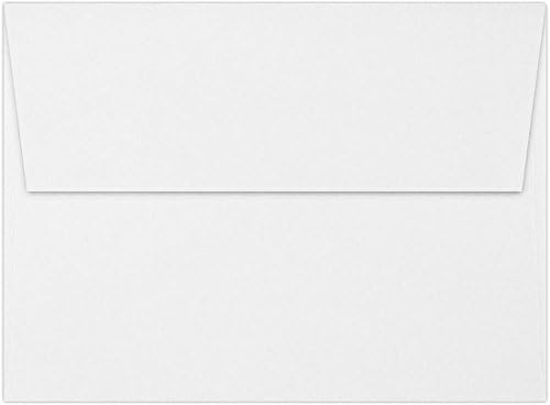 LUXPAPER A7 Invitation Envelopes for 5 x 7 Cards, 80 lb. Bright White, Printable with Peel and Press Seal, 250 Pack