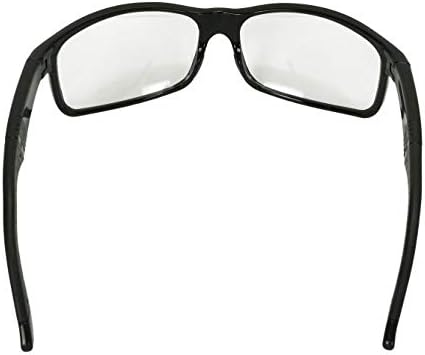 Crossfire CK7 Premium Safety Eyewear - Shiny Black Frame with Clear Lens