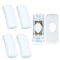 5 Pcs Inline Switch - Cord Appliance White Switch, Button ON Off for Lamp, Rated 2A 250V, Replacement for LED Light