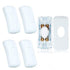 5 Pcs Inline Switch - Cord Appliance White Switch, Button ON Off for Lamp, Rated 2A 250V, Replacement for LED Light