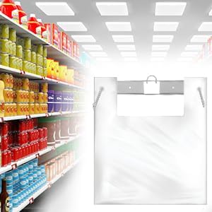 QWORK T-Shirt Bag Rack Holder - 2 Pack Versatile Stand for Grocery Stores, Kitchens, and Retail