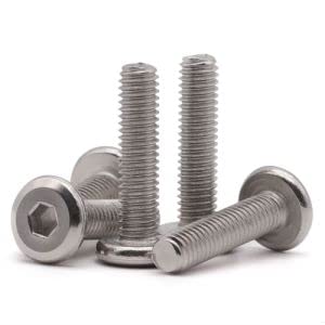 M6 x 40mm Hex Socket Flat Head Screws, 30 Pack, 304 Stainless Steel for Furniture, DIY