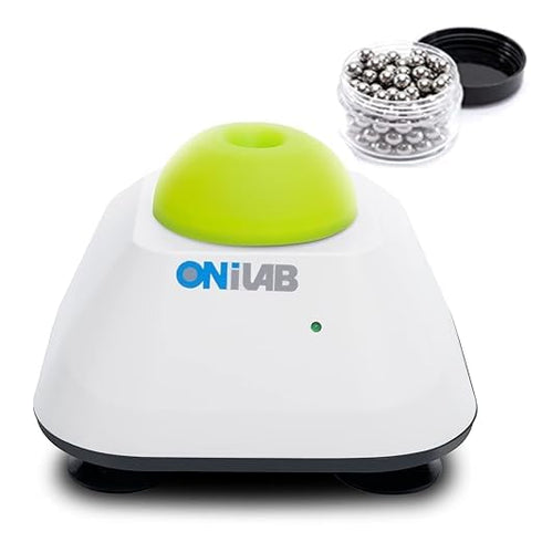 ONiLAB Mini Vortex Mixer with Touch Function, Lab Mixing for Nail Polish, Eyelash Adhesives, 120pcs Mixing Balls