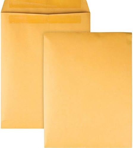 Quality Park Catalog Envelopes, Redi-Seal, Brown Kraft, 9.5 x 12.5, 100 per Box (43667)
