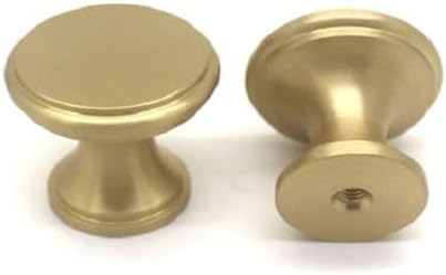 SANCHAKOU 2 Pack Gold Cabinet Knobs Bedside Table Cabinet Wardrobe Shoe Cabinet Drawer Handle Single Hole