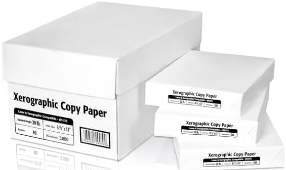 Generic Multiuse Copy Print Paper, 8 1/2in. x 11in., 20 Lb, 92 Bright