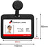 ID Badge Holder Case Horizontal with Reel Clip, Retractable Heavy Duty Credit Card Business Card Office Supplies