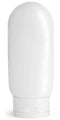 SKS Bottle & Packaging 4 Oz White HDPE Tottles with Snap Top