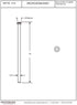 Westbrass D125-03 1/2" x 12" Flat Head Toilet Riser Supply Line, 1-Pack, Polished Brass