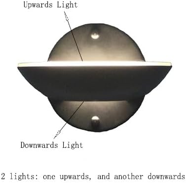 10W 4 Set YIFONTIN LED Wall Light Modern Bowl Sconce Up Down Moon Warm Lamp Pieces for Bedroom Living Room Porch Nook