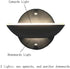 10W 4 Set YIFONTIN LED Wall Light Modern Bowl Sconce Up Down Moon Warm Lamp Pieces for Bedroom Living Room Porch Nook