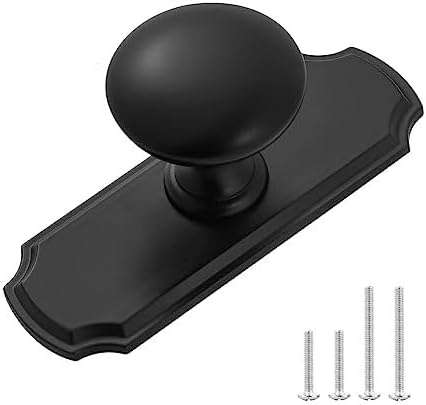 PILYON Cabinet Knobs 2 Pack Cabinet Door Knob Gold Black Bedside Table Handle