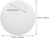 7-Inch Cabilock Globe Lamp Cover Diameter White Plastic Dome Light Replacement for Floor and Hanging Lamps Compatible