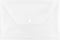 JAM PAPER Plastic Envelopes with Snap Closure - Legal Booklet - Clear - 12/Pack