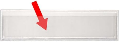 StoreSMART Peel & Stick Shelf Tag/Label Holders, 1" x 4", 25-Pack, Open Long Side